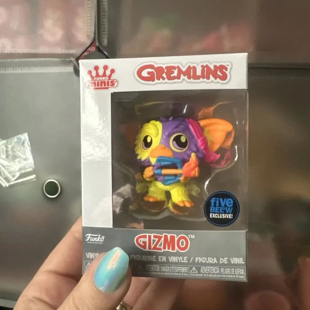 Funko Minis Gremlins Black Light Glow GIZMO Bow Five Below Exclusive
